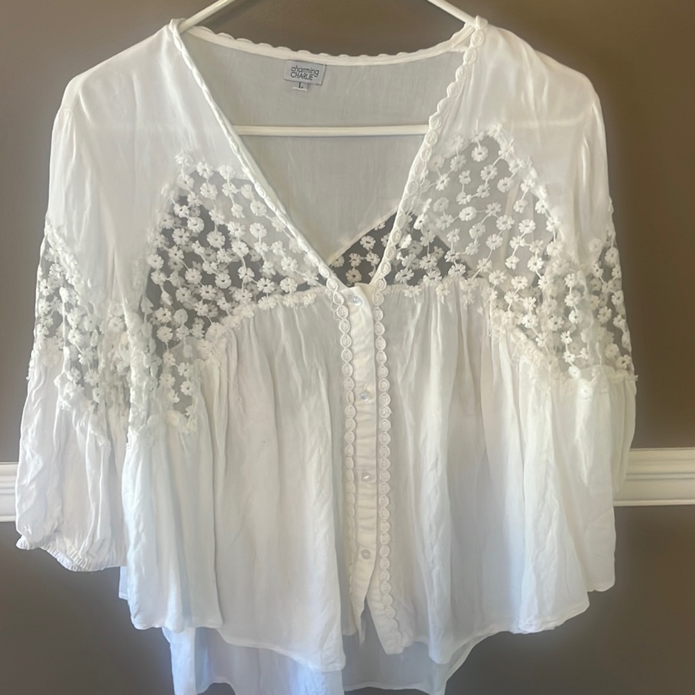 White Daisy Blouse